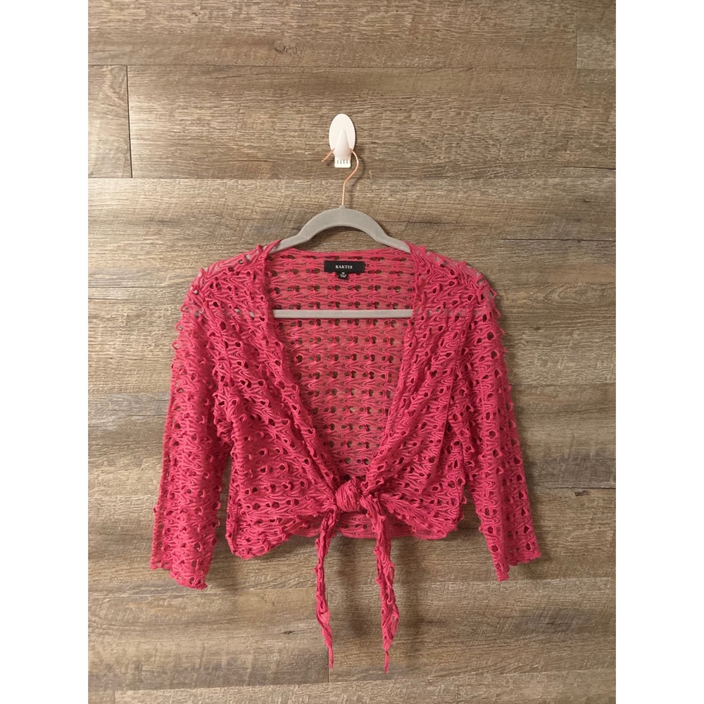 Hot Pink Tie Cardigan ✨